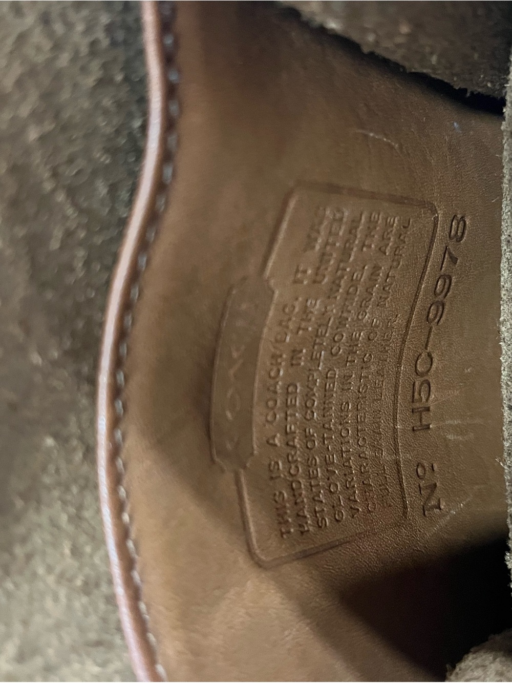 Coach Vintage Leather Scooter side pack in  Brown - Picture 10 of 10
